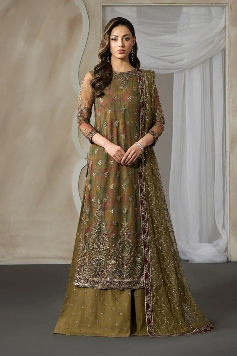 Embroidered Raw Silk Unstitched Suit (PE-05) thumbnail