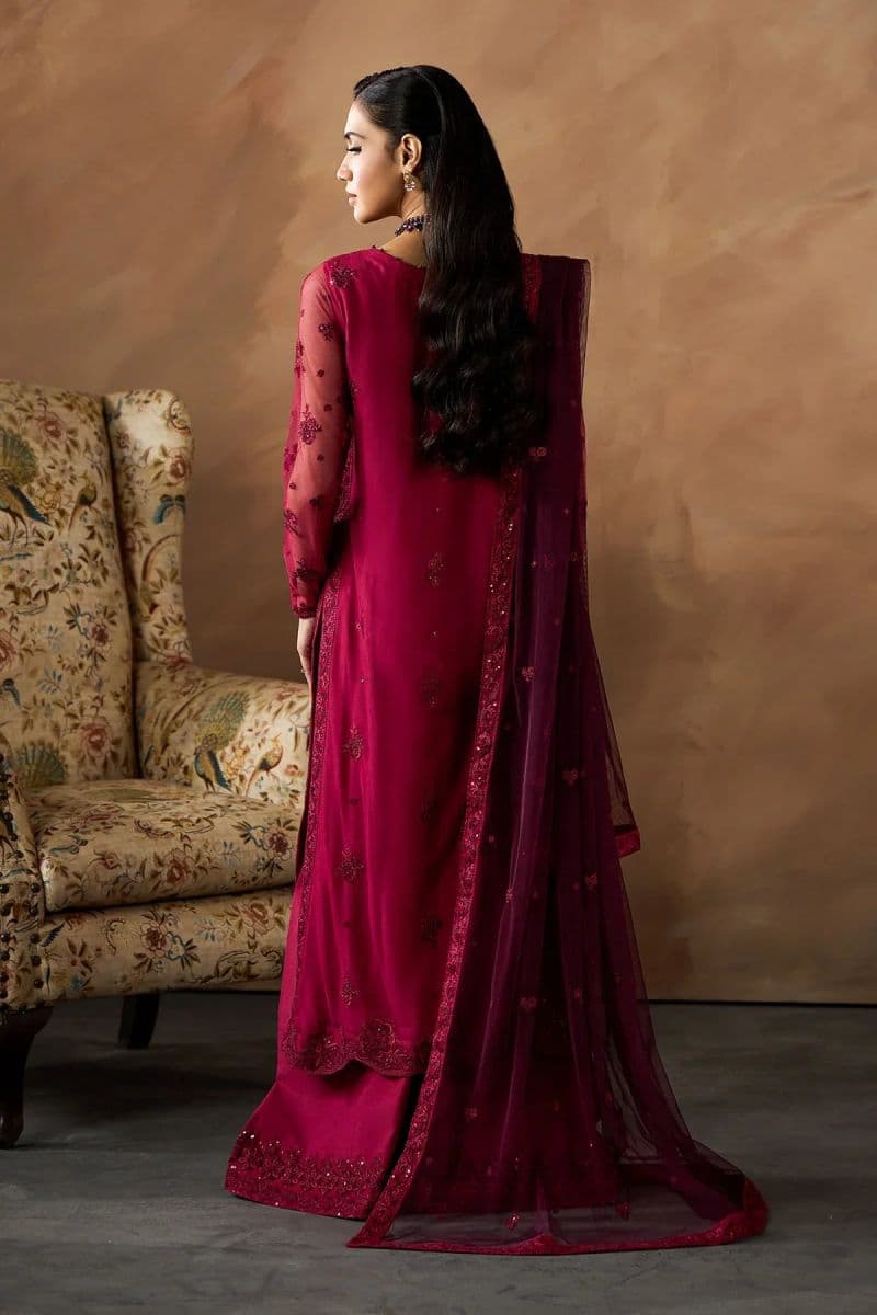 Embroidered Raw Silk Unstitched Suit (DK-01) thumbnail