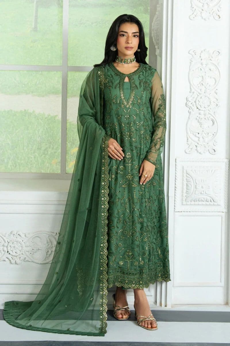 Embroidered Raw Silk Ready-to-Wear Suit (ZRI-07) thumbnail