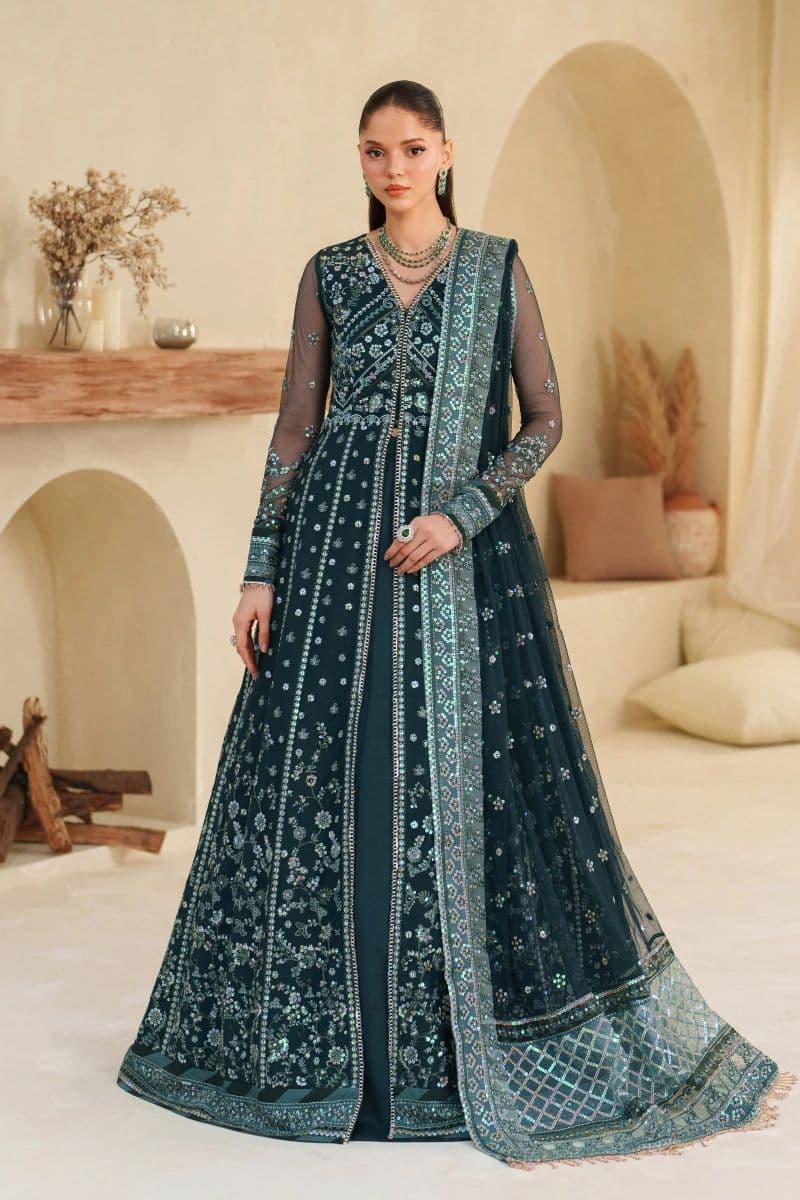 Embroidered Raw Silk Unstitched Suit thumbnail