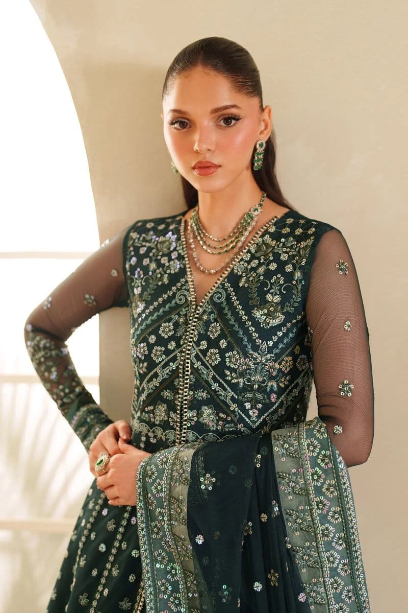 Embroidered Raw Silk Unstitched Suit thumbnail