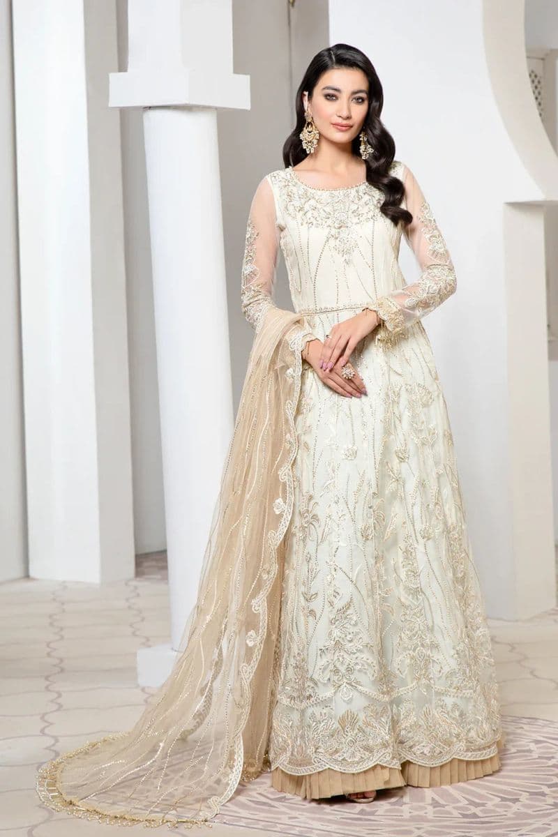 Embroidered Raw Silk Unstitched Suit