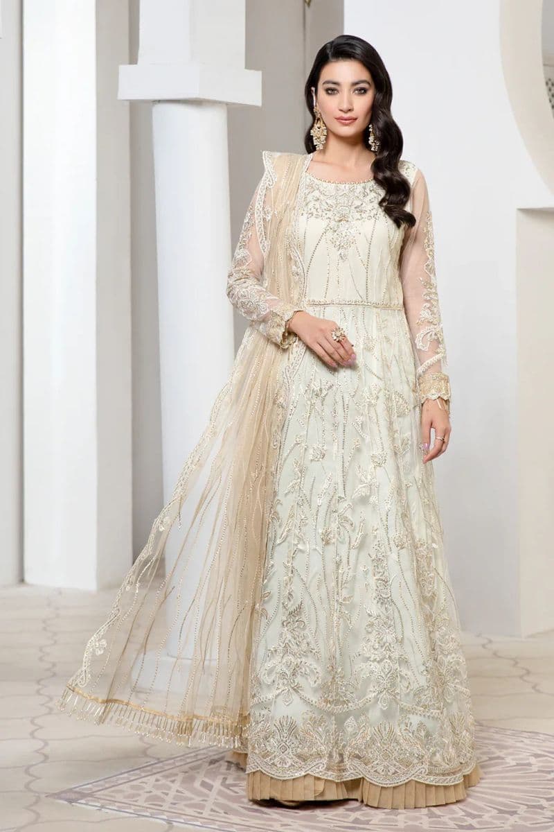 Embroidered Raw Silk Unstitched Suit