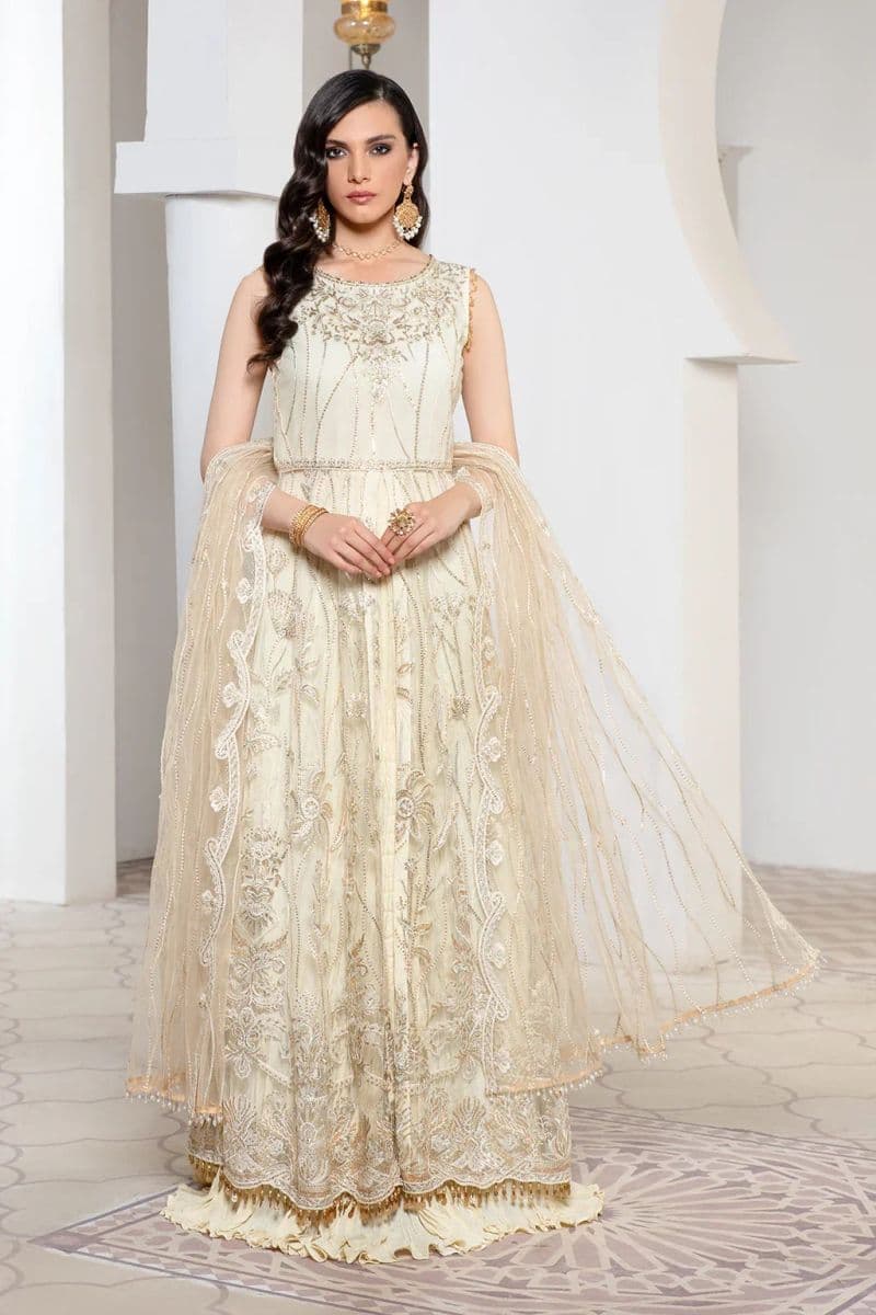 Embroidered Raw Silk Unstitched Suit