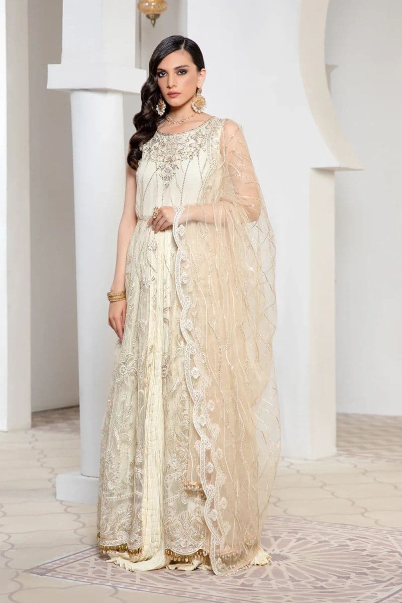 Embroidered Raw Silk Unstitched Suit