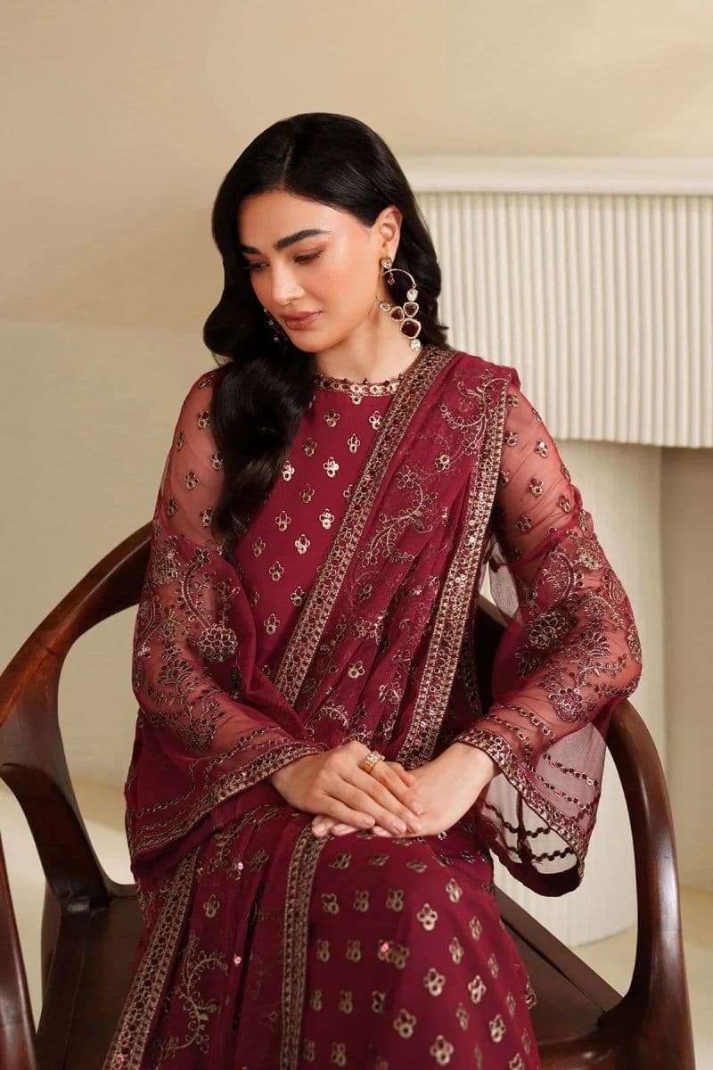 Embroidered Raw Silk Unstitched Suit (RFE-03) thumbnail
