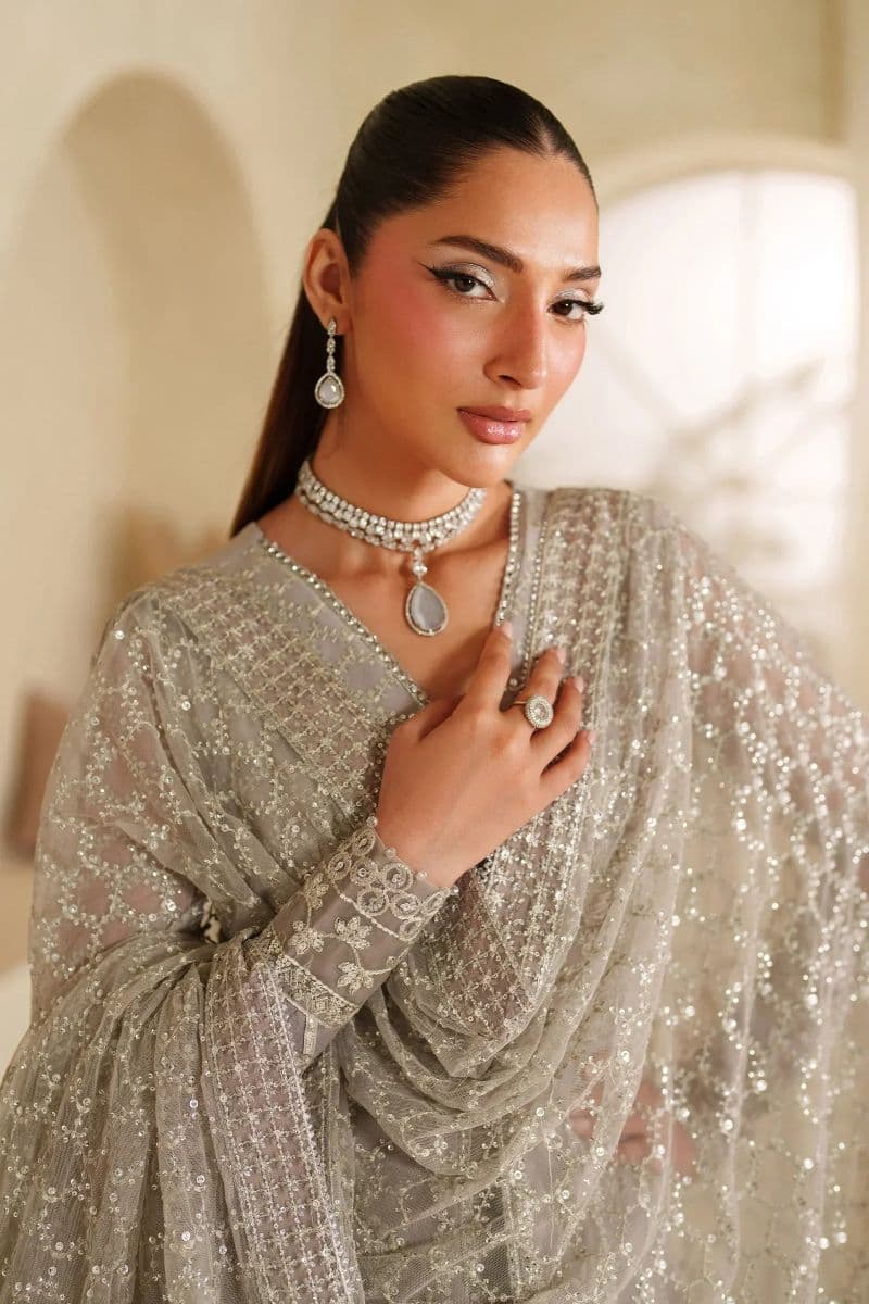 Embroidered Raw Silk 3 Piece Unstitched Suit thumbnail