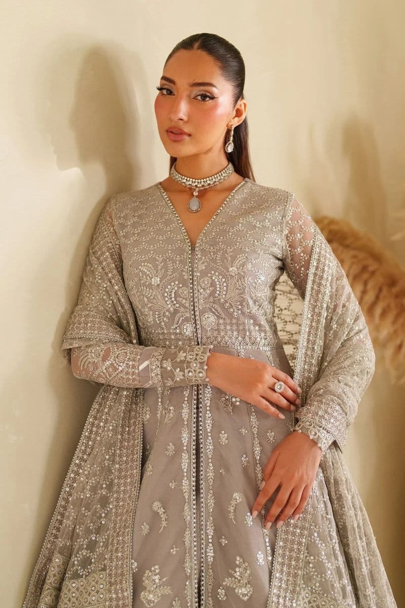 Embroidered Raw Silk 3 Piece Unstitched Suit thumbnail
