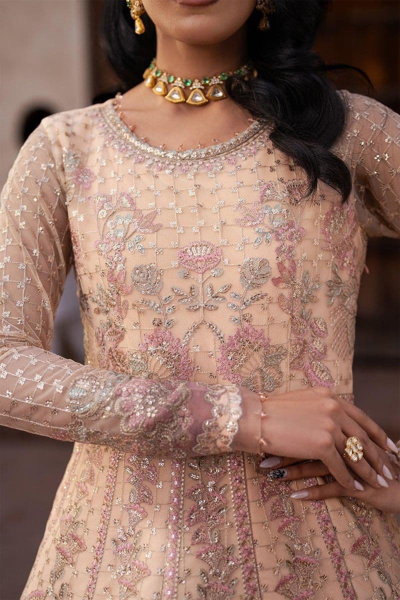 Embroidered Raw Silk Unstitched Suit thumbnail