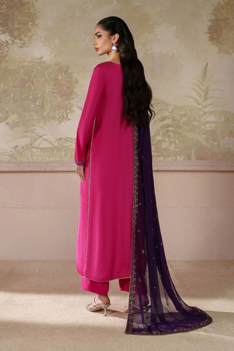 Embroidered Chiffon Unstitched Suit (SHE-04) thumbnail