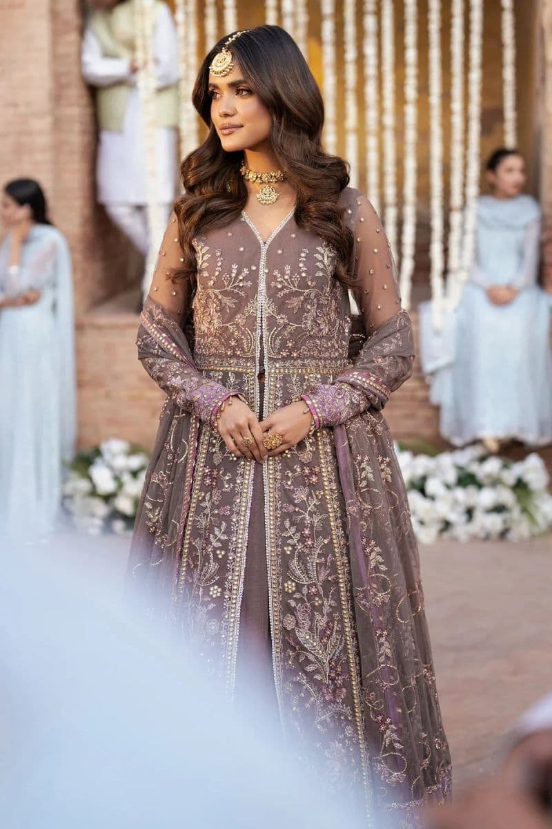 Embroidered Raw Silk Unstitched Suit thumbnail