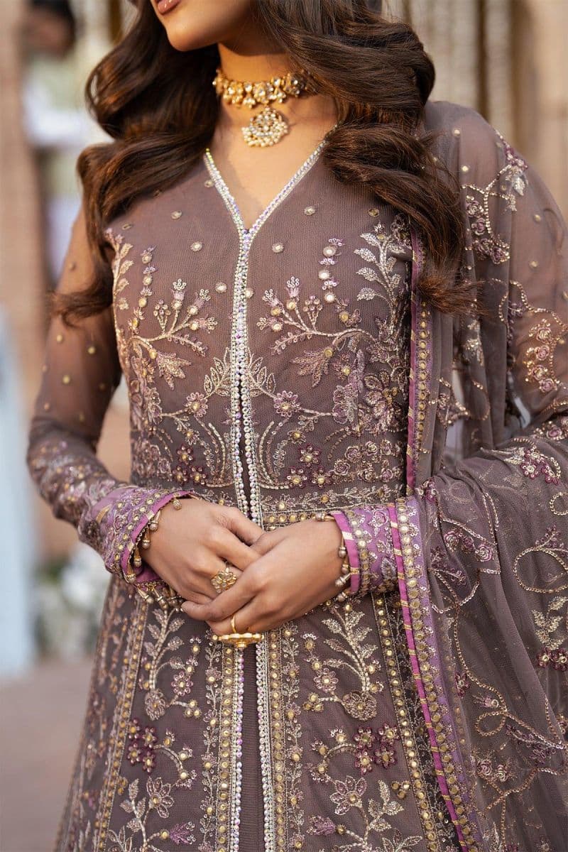 Embroidered Raw Silk Unstitched Suit thumbnail