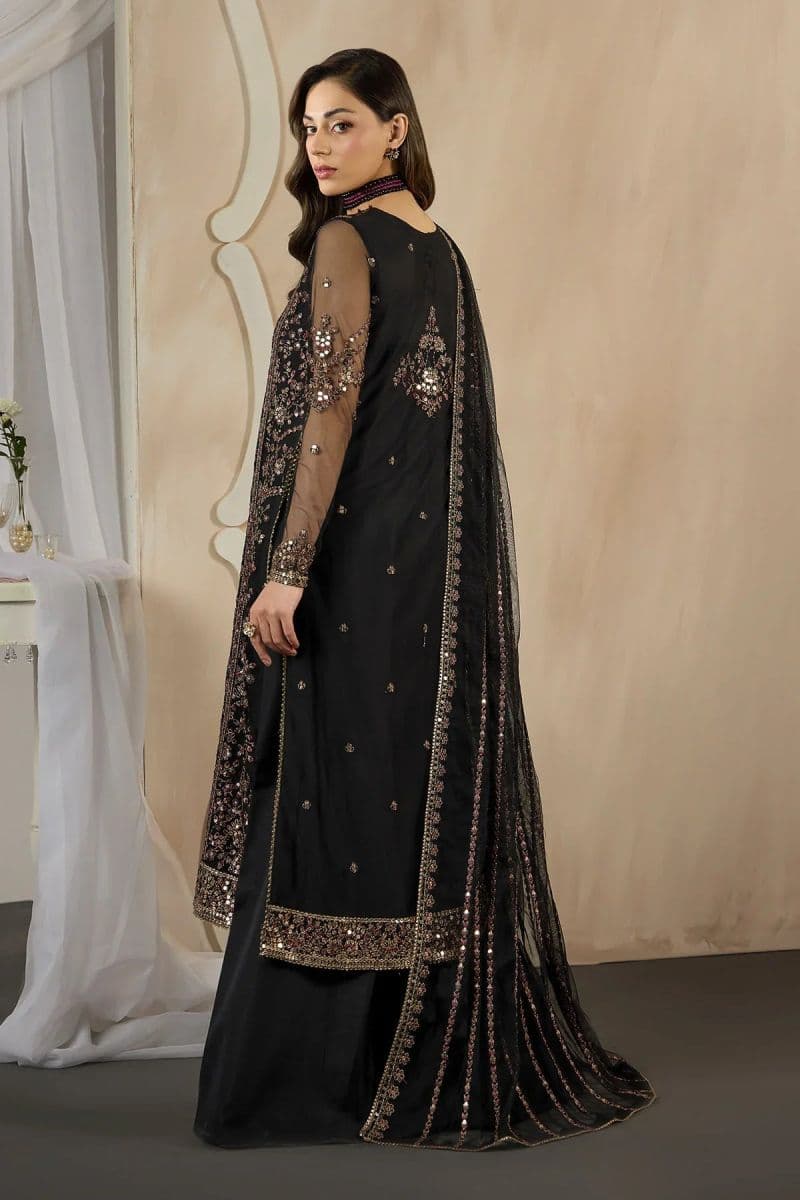 Embroidered Raw Silk Unstitched Suit (DK-03) thumbnail