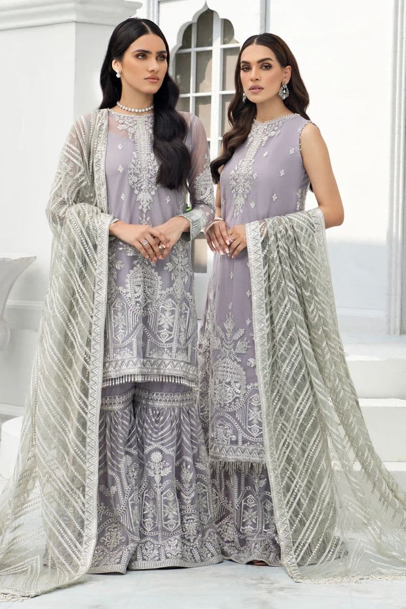Embroidered Raw Silk Unstitched Suit thumbnail