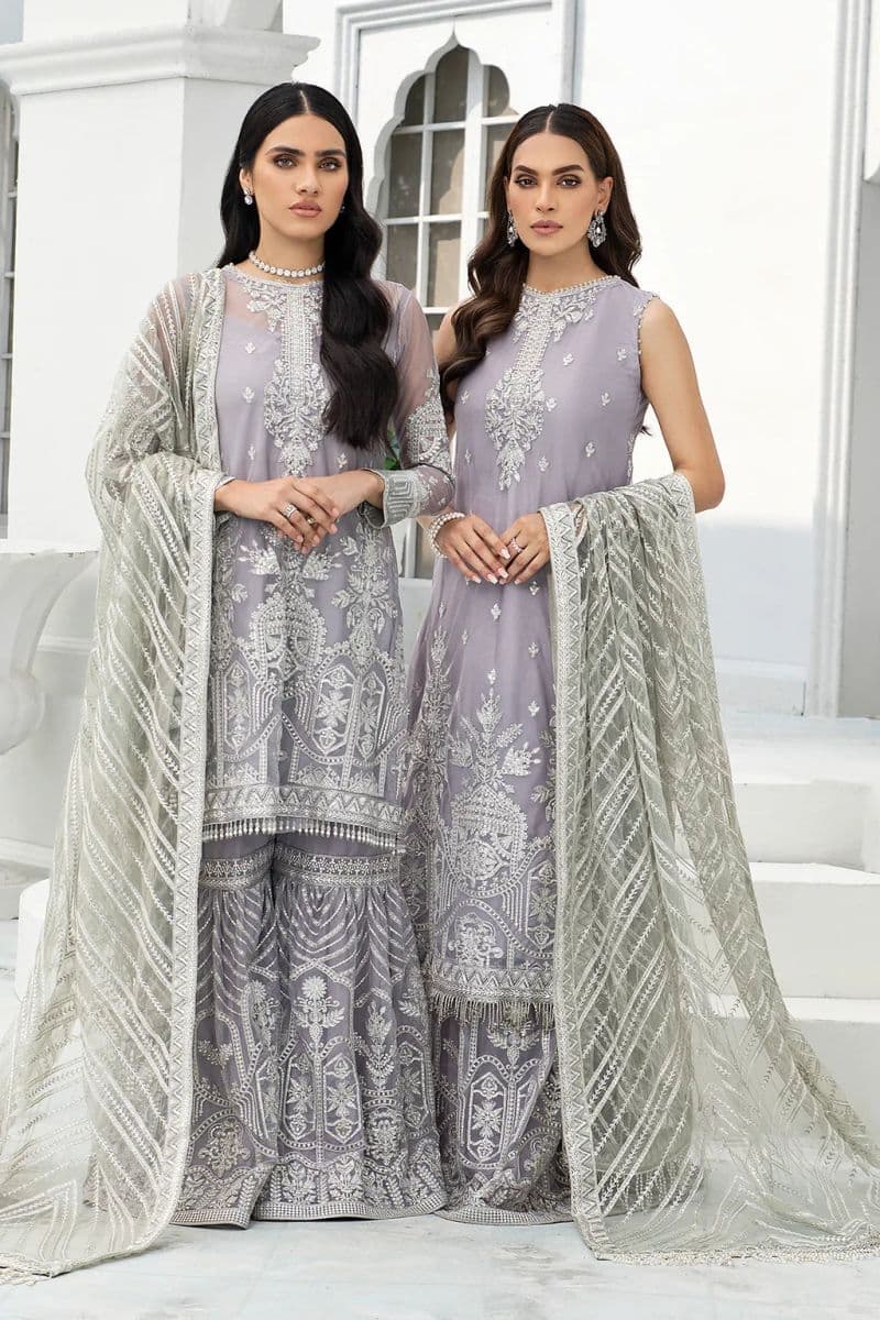 Embroidered Raw Silk Unstitched Suit thumbnail