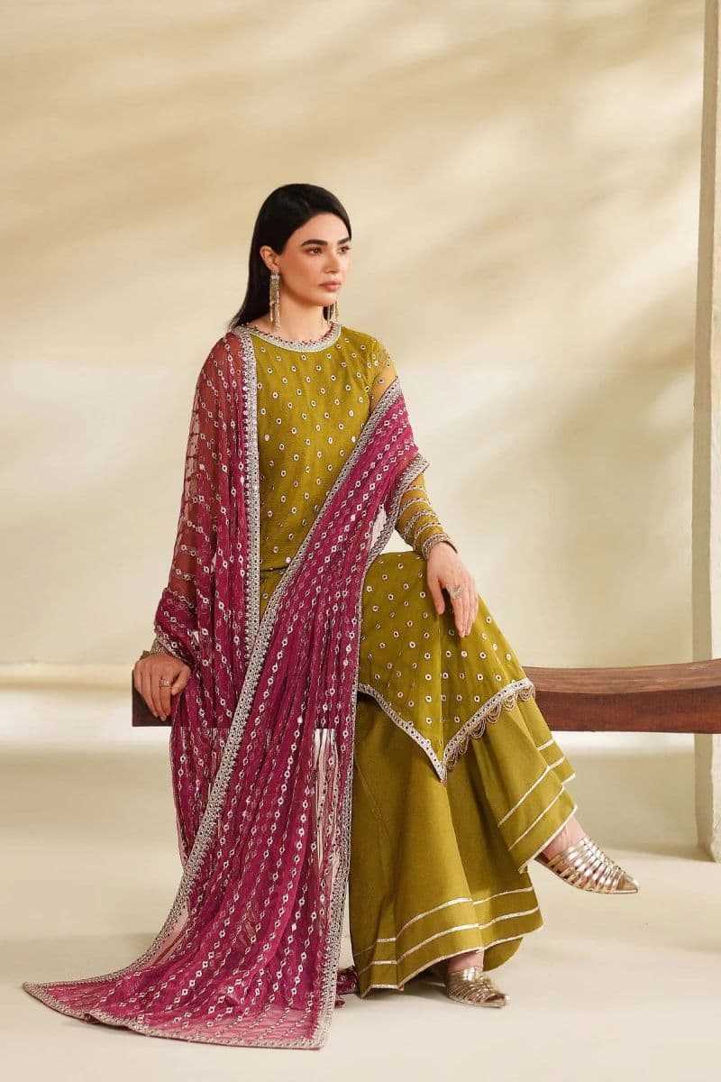 Embroidered Raw Silk Unstitched Suit (RFE-05) thumbnail