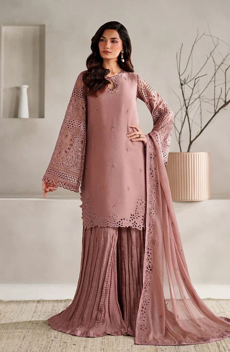 Embroidered Raw Silk Unstitched Suit (MT-02) thumbnail