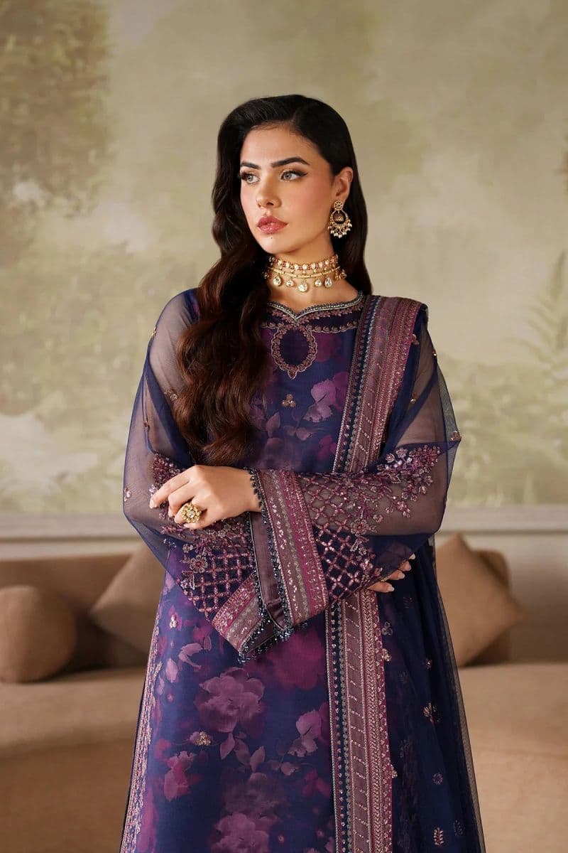 Embroidered Raw Silk 2 Piece Unstitched Suit (ZPE-03) thumbnail