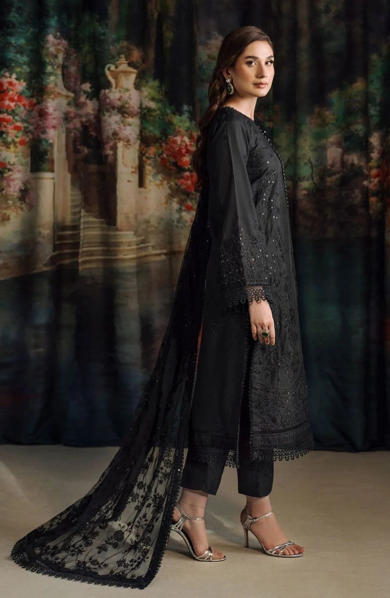 Embroidered Raw Silk Unstitched Suit (RW-02) thumbnail