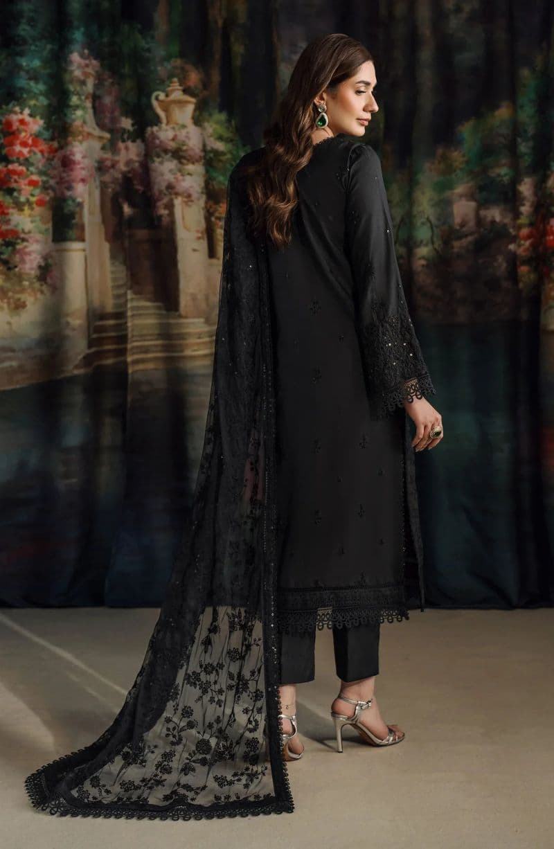 Embroidered Raw Silk Unstitched Suit (RW-02) thumbnail