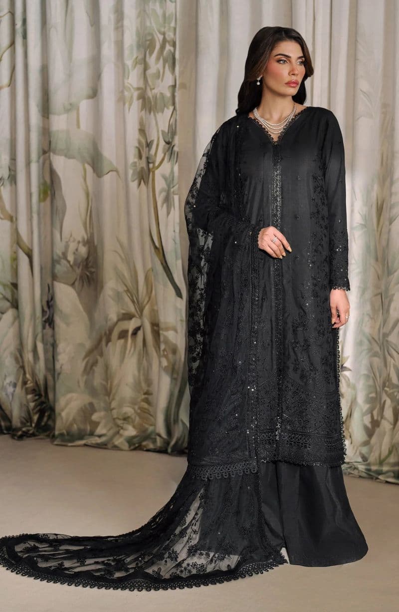 Embroidered Raw Silk Unstitched Suit (RW-02) thumbnail