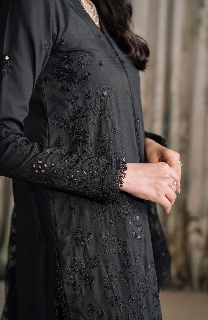 Embroidered Raw Silk Unstitched Suit (RW-02) thumbnail