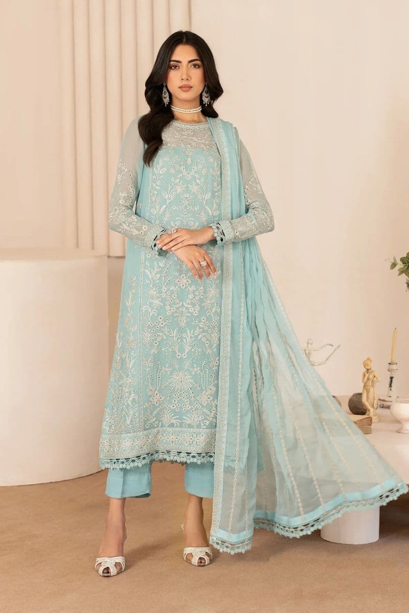 Embroidered Raw Silk Unstitched Suit (ZL-02) thumbnail