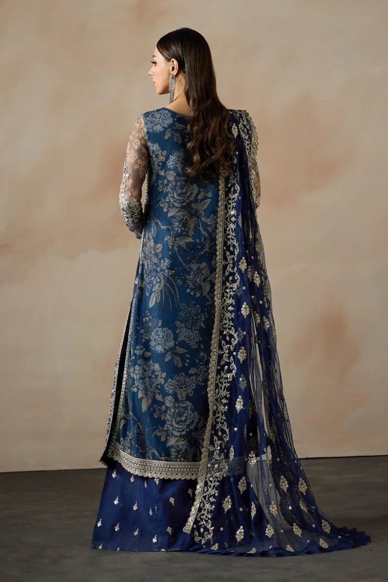 Embroidered Raw Silk Unstitched Suit (PE-04) thumbnail