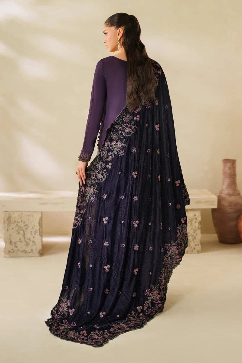 Embroidered Raw Silk Unstitched Suit (VS-04) thumbnail