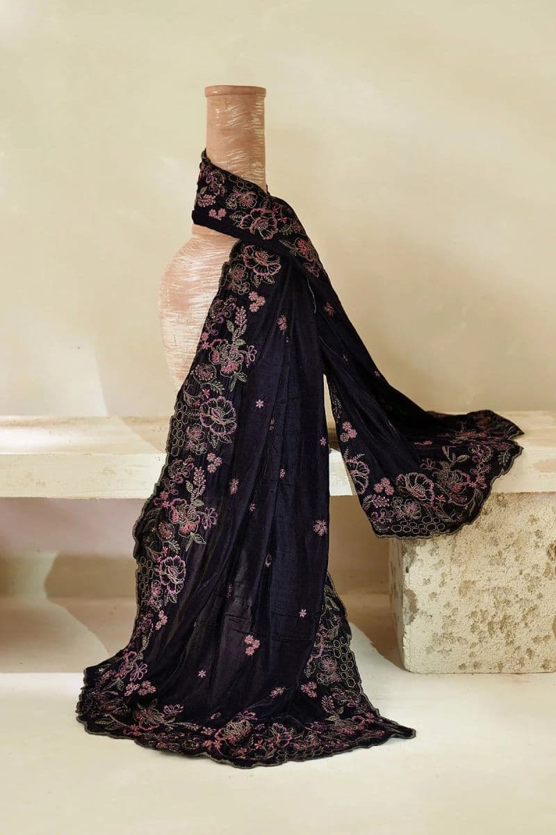 Embroidered Raw Silk Unstitched Suit (VS-04) thumbnail
