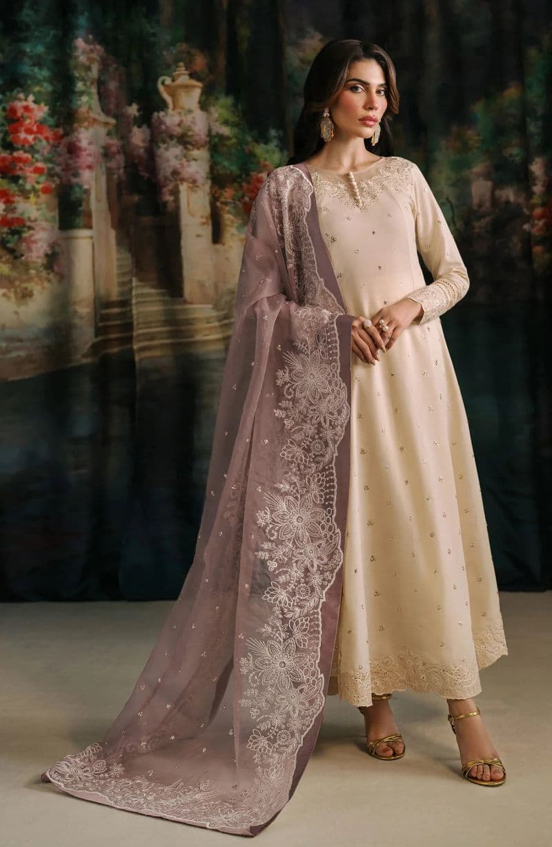 Embroidered Raw Silk Unstitched Suit (RW-01) thumbnail
