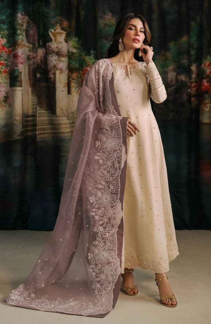 Embroidered Raw Silk Unstitched Suit (RW-01) thumbnail