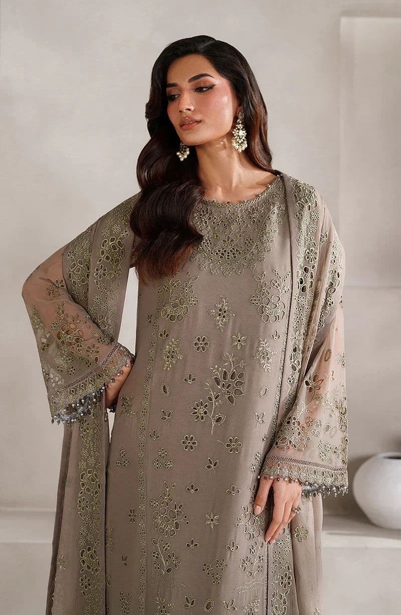 Embroidered Raw Silk Ready-to-Wear Suit (MT-08) thumbnail