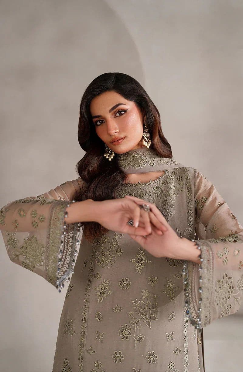 Embroidered Raw Silk Ready-to-Wear Suit (MT-08) thumbnail