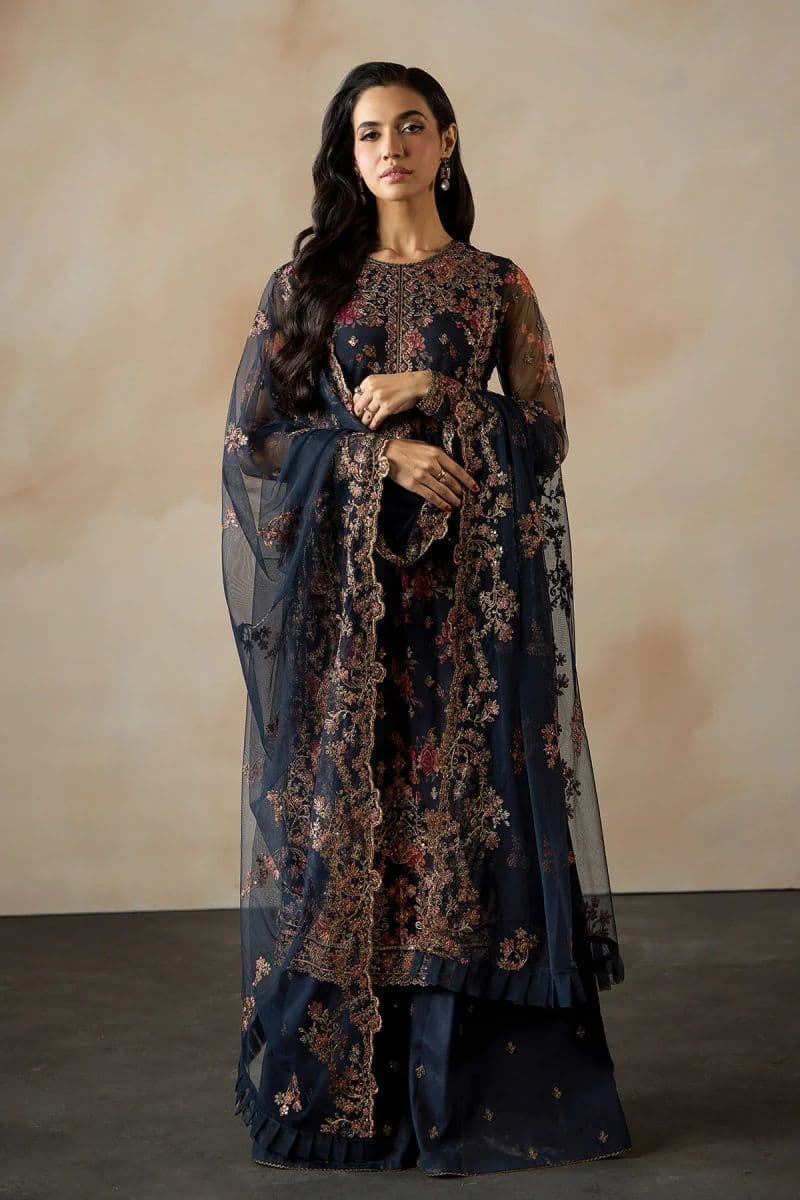 Embroidered Raw Silk Ready-to-Wear Suit (PE-01) thumbnail