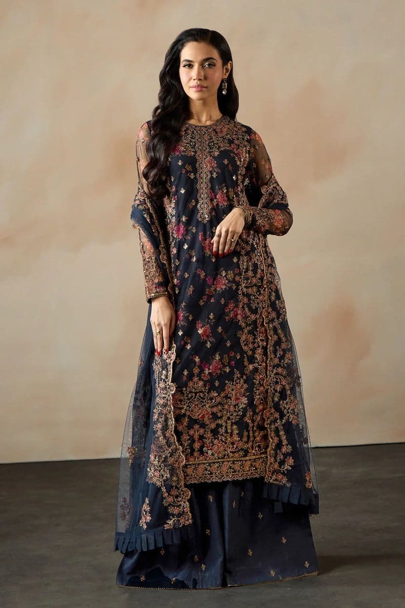 Embroidered Raw Silk Ready-to-Wear Suit (PE-01) thumbnail