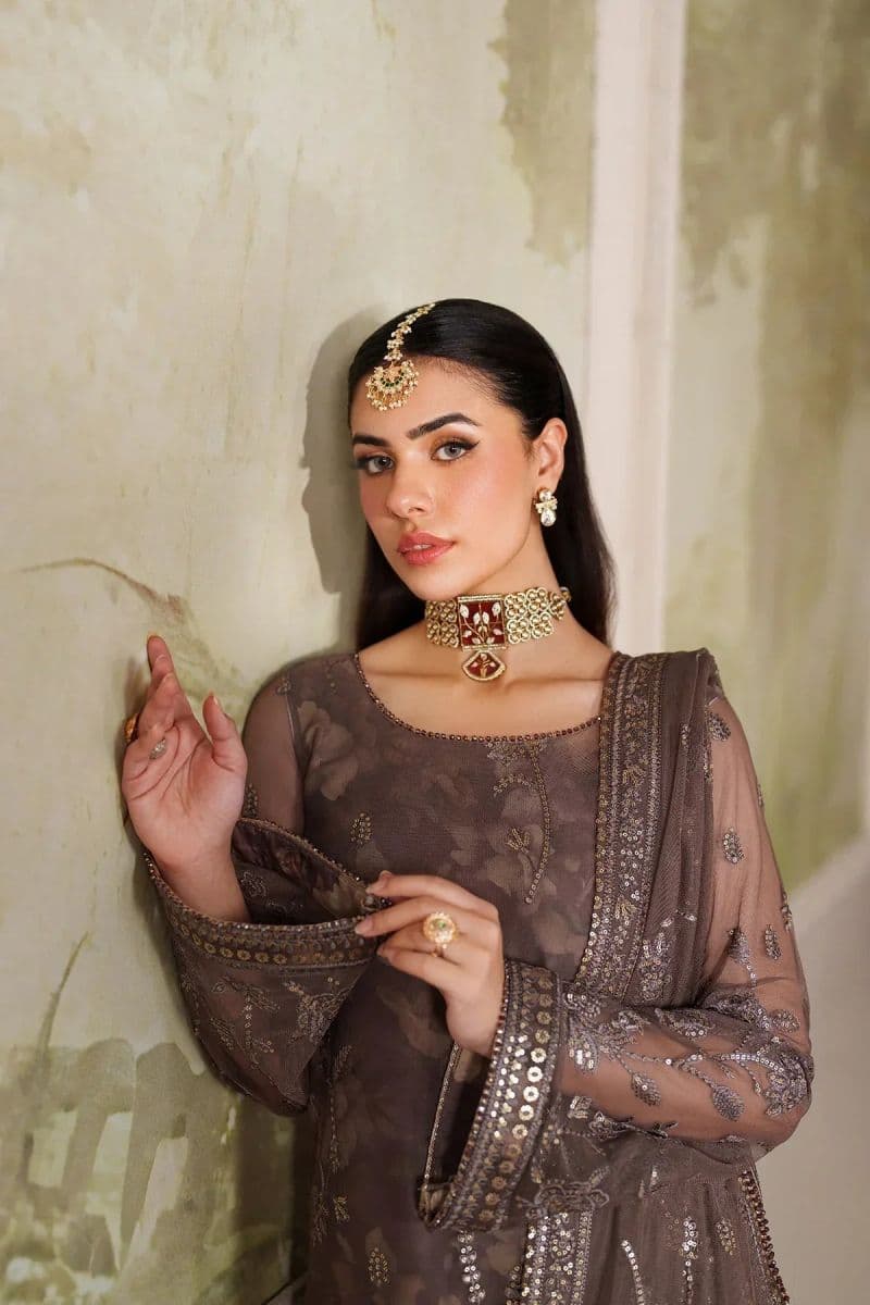 Embroidered Raw Silk Unstitched Suit (ZPE-08) thumbnail