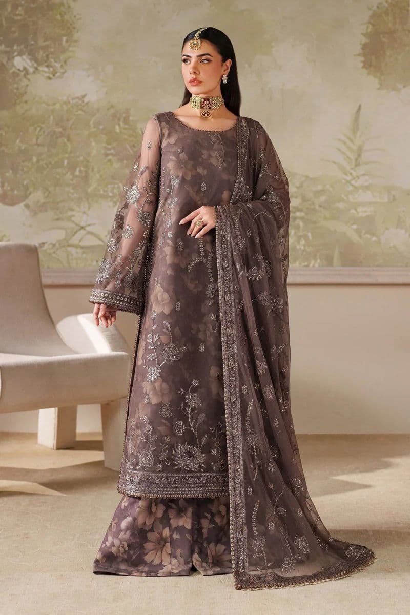 Embroidered Raw Silk Unstitched Suit (ZPE-08) thumbnail