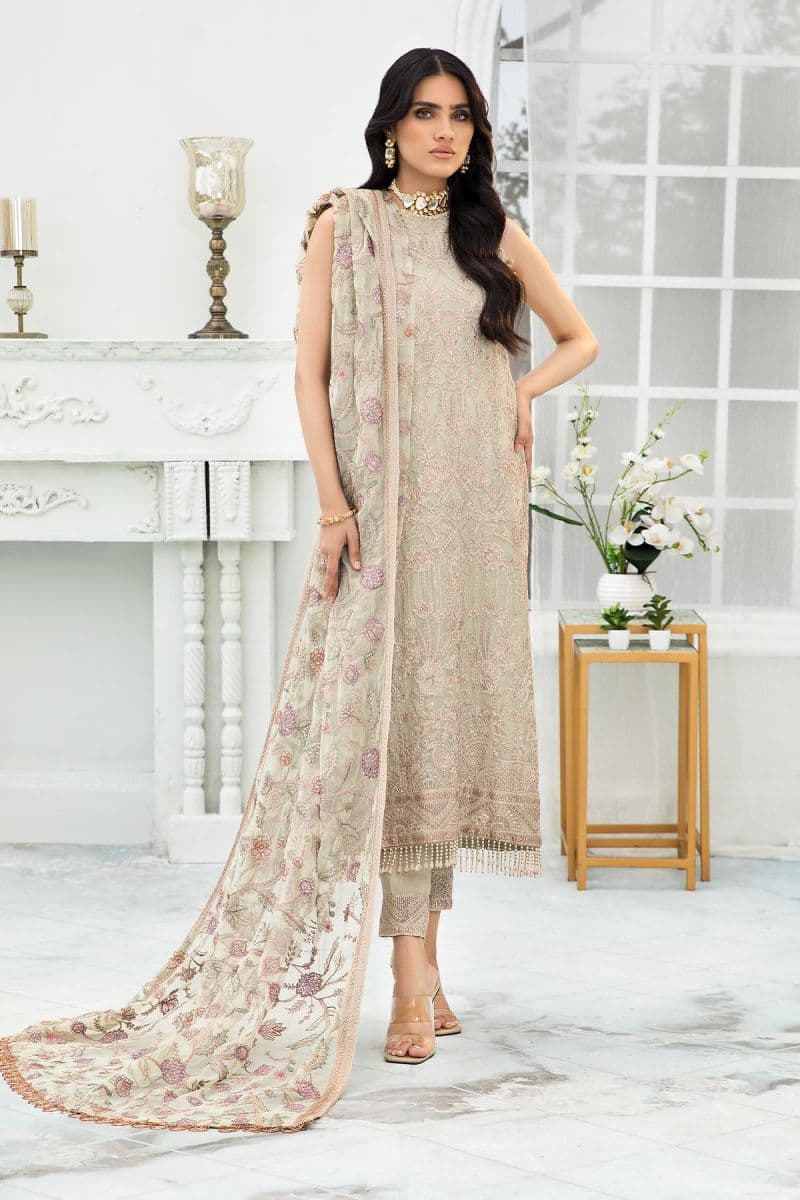 Embroidered Raw Silk Unstitched Suit (ZDL-02) thumbnail