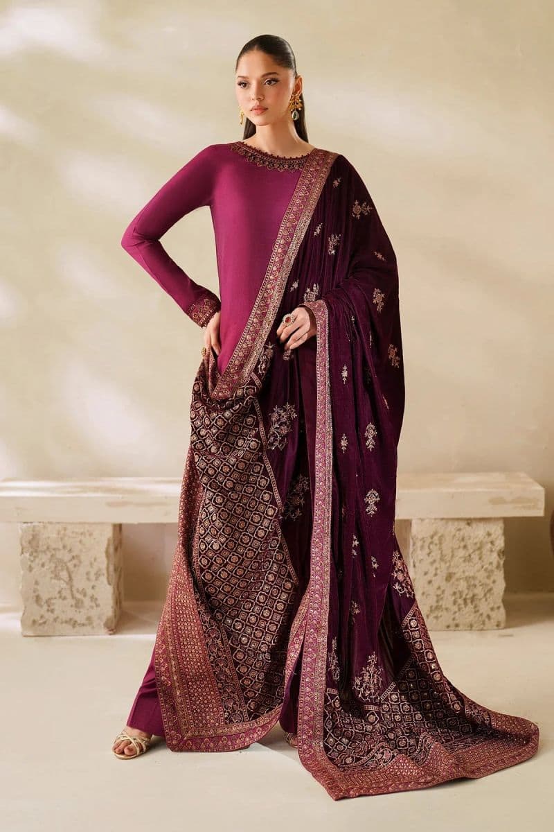 Embroidered Raw Silk Ready-to-Wear Suit (VS-02-RTD) thumbnail