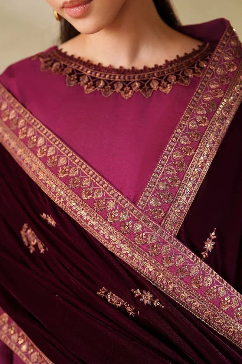 Embroidered Raw Silk Ready-to-Wear Suit (VS-02-RTD) thumbnail