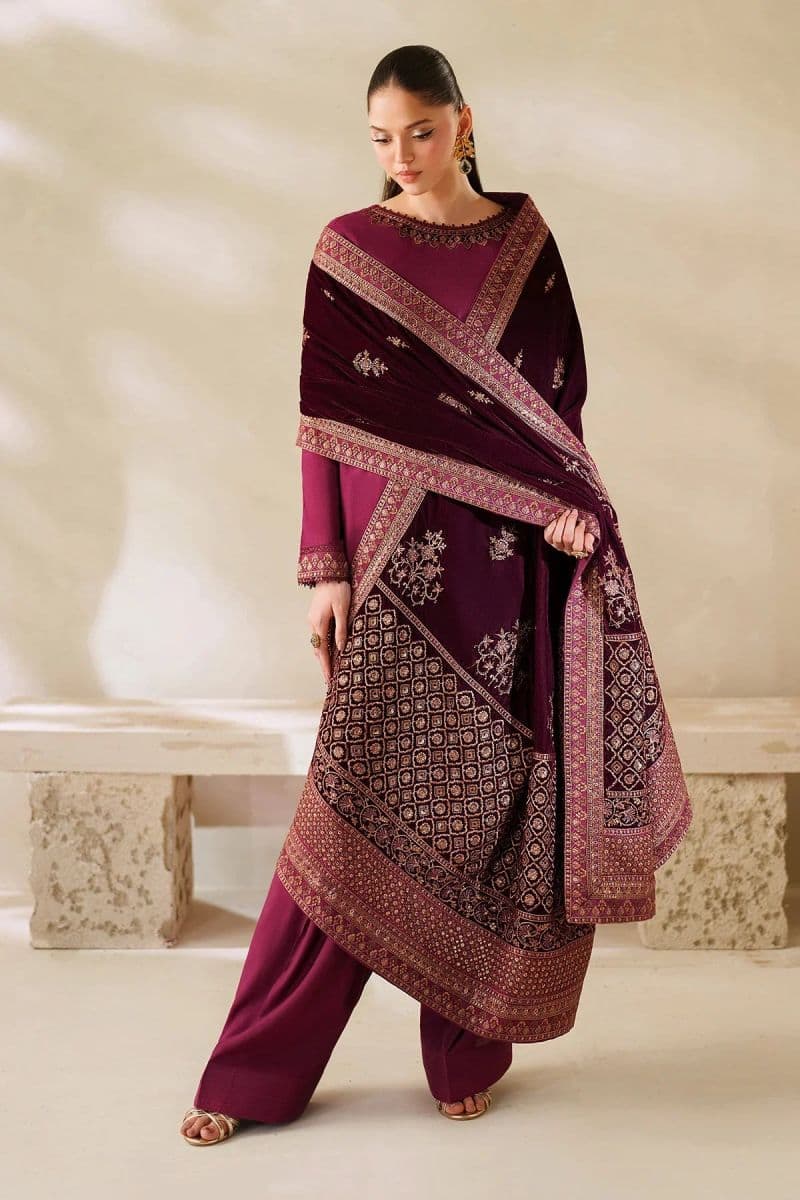 Embroidered Raw Silk Ready-to-Wear Suit (VS-02-RTD) thumbnail
