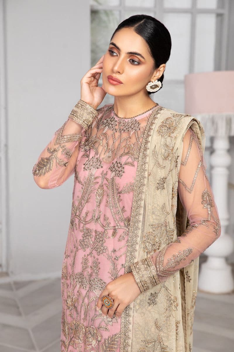 Embroidered Raw Silk Unstitched Suit (ZB-07) thumbnail