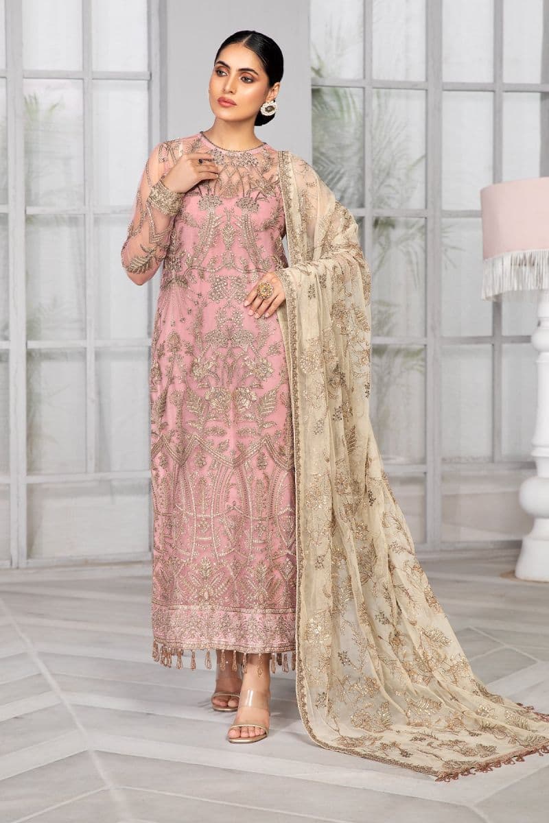 Embroidered Raw Silk Unstitched Suit (ZB-07) thumbnail