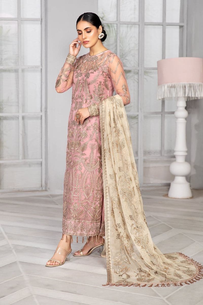 Embroidered Raw Silk Unstitched Suit (ZB-07) thumbnail