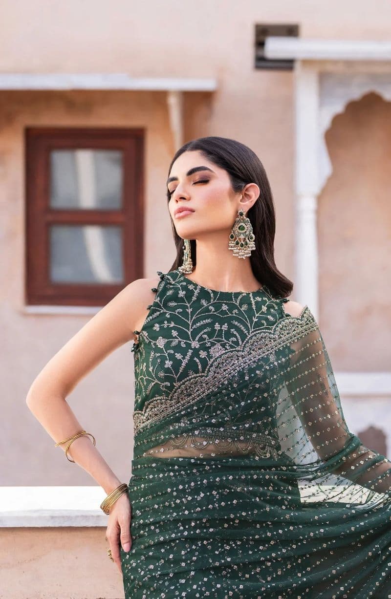 Embroidered Raw Silk Ready-to-Wear Suit (SBA-05) thumbnail