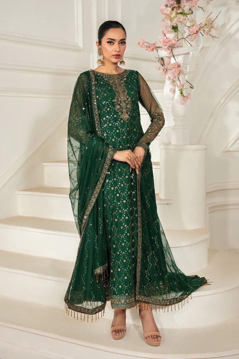 Embroidered Raw Silk Ready-to-Wear Suit (ZNAF-03) thumbnail