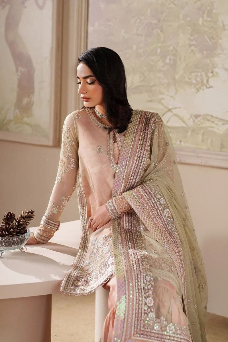 Embroidered Raw Silk Unstitched Suit (ZPE-04) thumbnail