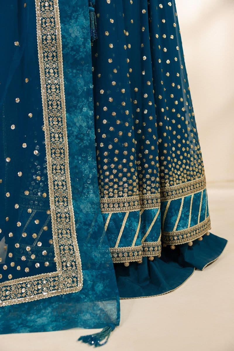 Embroidered Chiffon Unstitched Suit thumbnail