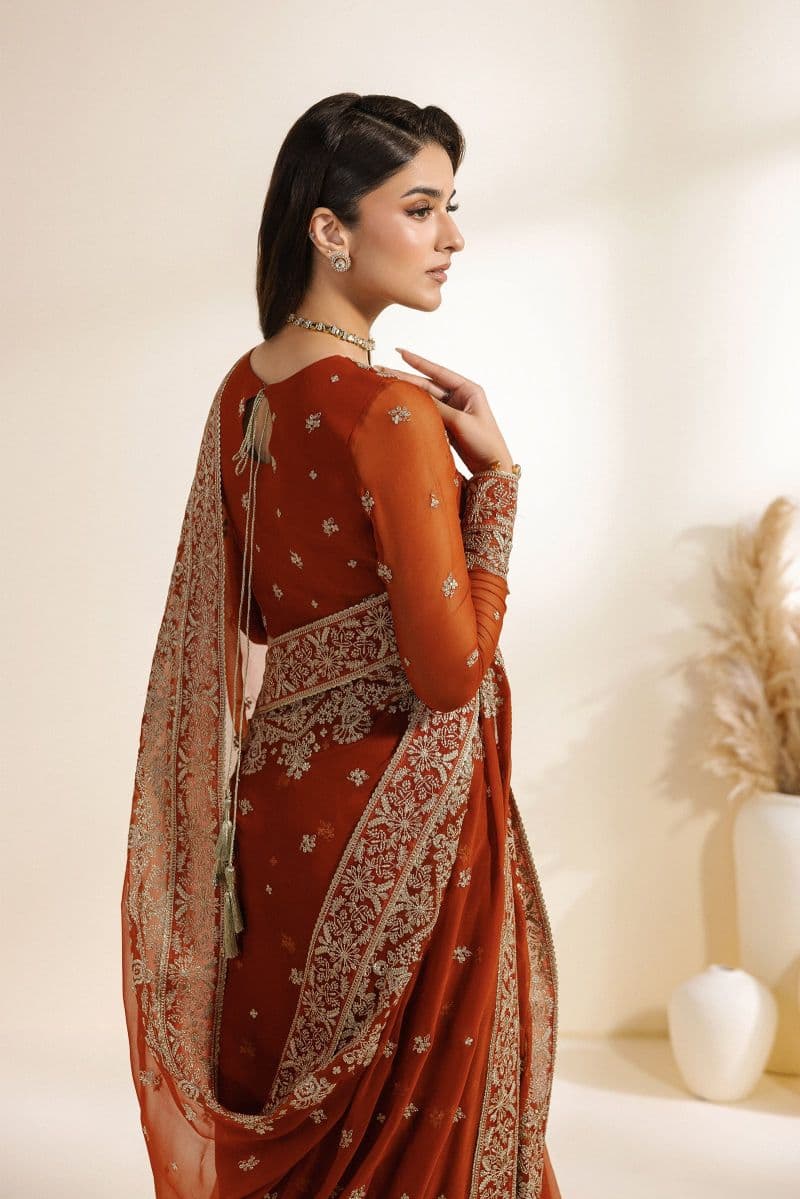 Embroidered Chiffon Unstitched Suit thumbnail